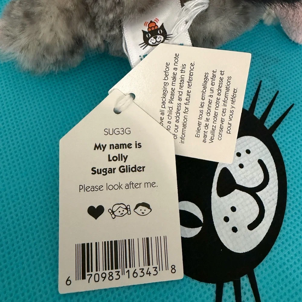 AUTHENTIC‼️ Jellycat Lolly Sugar Glider - FAST SHIPPING Rare Hard To Find BNWT